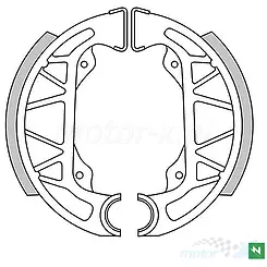 Szczęki hamulcowe 100x20mm T24 Newfren GF.0263, Gilera / Piaggio