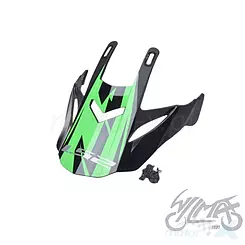 Daszek kasku mx437 evo roar black green