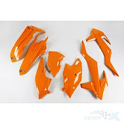 Zestaw osłon nadwozia pomarańczowy UFO Plast KTM EXC / EXC-F 17-19