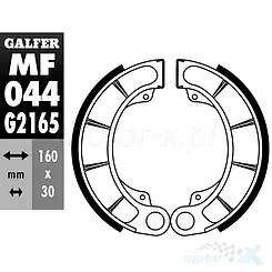 Szczęki hamulcowe 160x30mm Galfer MF044