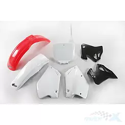 Zestaw osłon nadwozia czerwono-biały UFO Plast Honda CR 125 / 250 95-97