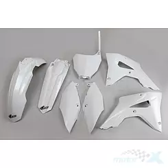 Zestaw osłon nadwozia biały UFO Plast Honda CRF 250RX / 450RX