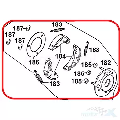 Szczęki sprzęgła tylnego Kymco 250 4T