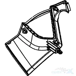 Osłona przednia boczna prawa czarny N1R Kymco K-Pipe
