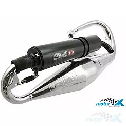 Wydech Stage6 Pro Replica chrom, Peugeot AC / LC vertical (E)