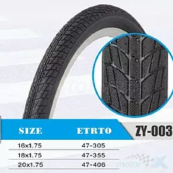 Opona 18x1.75 ZY-003