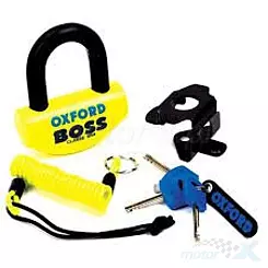 Blokada antykradzieżowa U-Lock 16mm z alarmem 100DB i przypominaczem żółta Oxford Boss