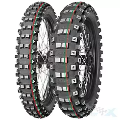 Opona motocyklowa offroad Mitas 70/100-19 TERRA FORCE-MX MH MEDIUM/HARD 42M (CZERWONY/ZIELONY PASEK) TT przód