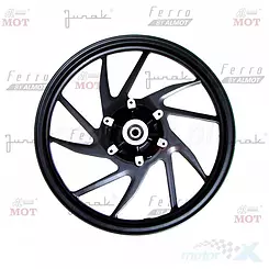 Felga 2.15x17 przednia 10 ramienna czarna Junak M25