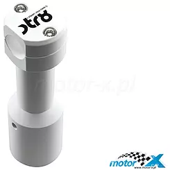 Adapter kierownicy 23mm STR8, biały, MBK Booster / Yamaha BWS