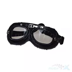 Gogle retro weteran T01 czarny mat