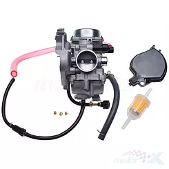 Gaźnik kompletny z filtrem paliwa, WM Motor, Kawasaki KEF 300 / KVF 300 Prairie 99-02, 15003-1534, 15003-1437