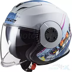Kask otwarty LS2 OF570 Verso Spring Matt Silver Blue