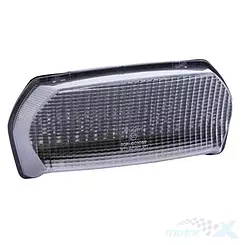 Lampa tylna z homologacją, biały klosz, Kawasaki GPZ 1100 95-98 / ZX-7R 96-02 / ZX-7RR 96-99