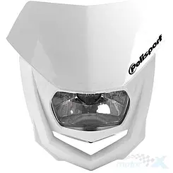 Lampa przednia, reflektor, żarówka halogenowa, biały, Polisport Halo
