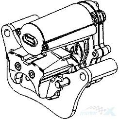Zacisk hamulcowy blokady przechylenia, przód, Kymco CV3 550