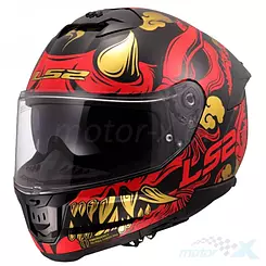 Kask integralny LS2 FF808 Stream II Drago Czarno-Czerwony