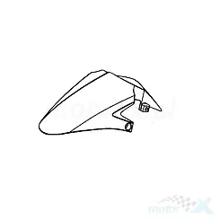 Błotnik przedni czerwony R9P Kymco Super 8