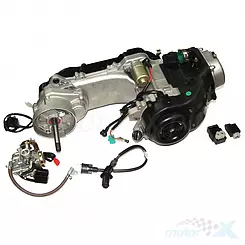 Silnik kompletny 60cc, pokrywa 430mm, na koło 12", długi wałek, 139QMB/QMA 60cm (GY6 50) 4T