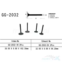 Zawór wydechowy Vesrah GG-2032-EX
