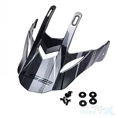 Daszek kasku mx436 evo knight titanium white