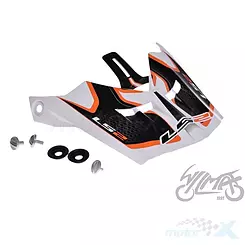 Daszek kasku MX456 Compass White Orange