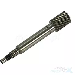 Wałek sprzęgłowy przekładni tylnej 150mm 16 zębów 2T