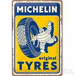 Tablica, plakat 20x30 cm, tłoczona blacha, michelin original 22405