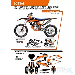 Zestaw osłon nadwozia czarny UFO Plast KTM SX / SX-F 