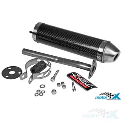 Końcówka wydechu Giannelli Enduro Carbon, MBK X-Limit / Yamaha DT R 98-02 (E)