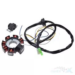 Stator iskrownik, stojan alternatora, 7 cewek, Yamaha Booster / Nitro Stunt 2002