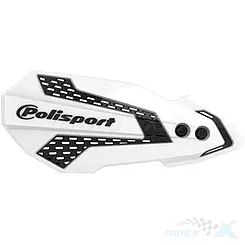 Osłony dłoni, listki, uniwersalne, biało czarne, Polisport MX Flow
