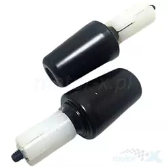 Końcówki kierownicy, średnica 17.5mm, 200g jedna sztuka, czarne, Buzzetti BZ8451N