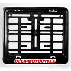 Ramka tablicy rejestracyjnej do skutera, czarna, Biketec R0192
