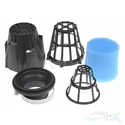 Filtr powietrza stożkowy Polini Air Box, czarny, d.46mm, 90°