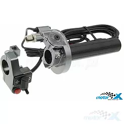 Rollgas SSP CNC Type, krótki skok, stalowo szary (z przełącznikami i linką gazu)