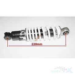 Amortyzator tylny 220mm ATV biały regulowany