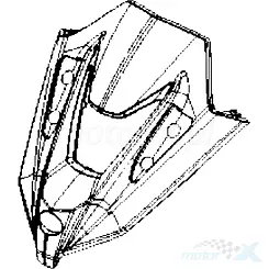 Osłona przednia górna czarny mat JBP Kymco DT X360