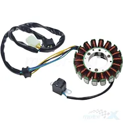 Stator iskrownik, stojan alternatora, 18 cewek, WM Motor, Suzuki DR-Z 250 / DR-Z 400 