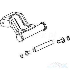 Wahacz tylny górny prawy czarny MAS Kymco MXU 500
