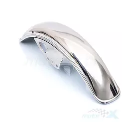 Błotnik przedni, metalowy, chrom, Romet Soft 50