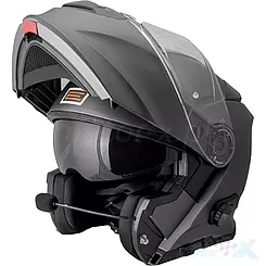 Kask szczękowy z interkomem, Origine Delta Solid + BT, Matowy Tytanowy