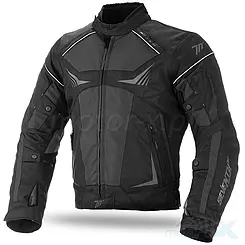 Kurtka motocyklowa, tekstylna, krótka, 100% wodoodporna Seventy Degrees SD-JR55 czarno/szara