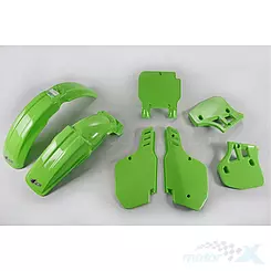 Zestaw osłon nadwozia zielony UFO Plast Kawasaki KX 250 / 500 89-92