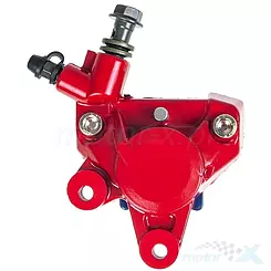 Zacisk hamulcowy Tec, przedni, czerwony, Aprilia SR LC / Gilera Runner, Stalker / Malaguti F12, F15 / MBK Nitro / Piaggio Typhoo