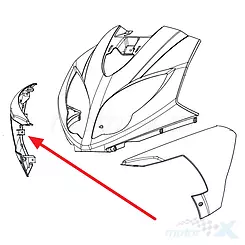 Osłona przednia boczna prawa szara H8 Keeway Fact Evo 65317B59011Z