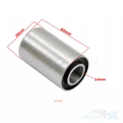 Tuleja 14x28x40mm zawieszenia, metalowo-gumowa wahacza 