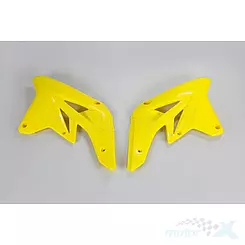 Osłony chłodnicy żółte UFO Plast Suzuki RMZ 250 07-09