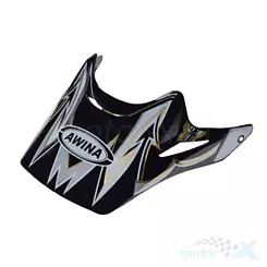Daszek kasku enduro czarno-złoty TN8686 