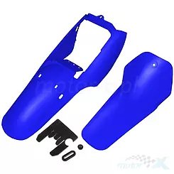 Zestaw osłon nadwozia Tec, 2 elementy, niebieskie, Yamaha PW 80